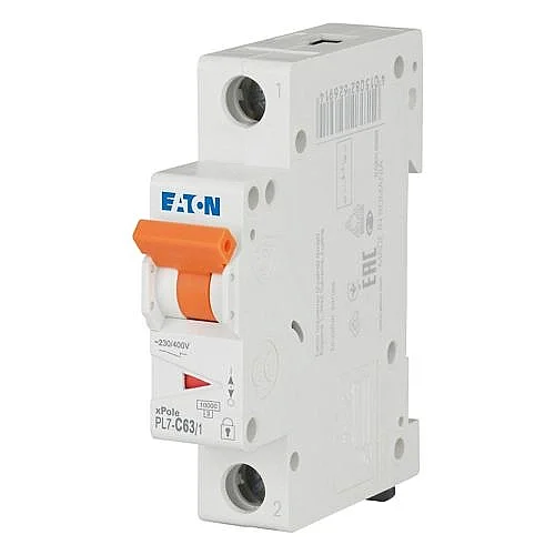 262710 - Pl7-c63/1 - Miniature Circuit Breaker (mcb), 63 A, 1p, Characteristic: C - 1