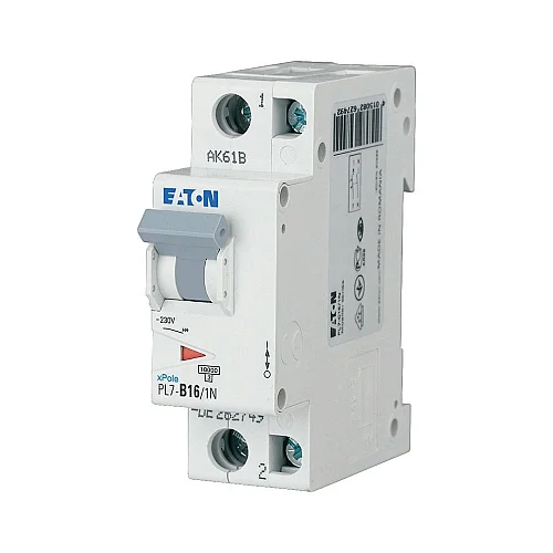 262740 - Pl7-b16/1n - Miniature Circuit Breaker (mcb), 16 A, 1p+n, Characteristic: B - 1