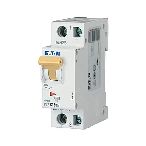 262748 - Pl7-c13/1n - Miniature Circuit Breaker (mcb), 13 A, 1p+n, Characteristic: C - Eaton