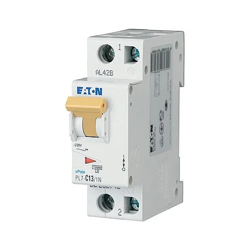 262748 - Pl7-c13/1n - Miniature Circuit Breaker (mcb), 13 A, 1p+n, Characteristic: C - 1