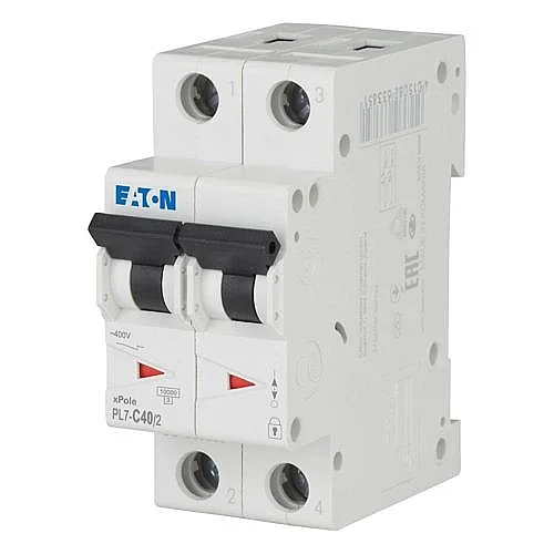 263363 - Pl7-c40/2 - Miniature Circuit Breaker (mcb), 40 A, 2p, Characteristic: C - 1
