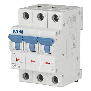 263390 - Pl7-b20/3 - Miniature Circuit Breaker (mcb), 20 A, 3p, Characteristic: B - Eaton