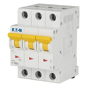 263391 - Pl7-b25/3 - Miniature Circuit Breaker (mcb), 25 A, 3p, Characteristic: B - Eaton