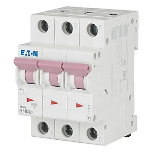 263392 - Pl7-b32/3 - Miniature Circuit Breaker (mcb), 32 A, 3p, Characteristic: B - Eaton