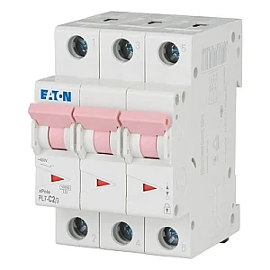 263404 - Pl7-c2/3 - Miniature Circuit Breaker (mcb), 2 A, 3p, Characteristic: C - Eaton