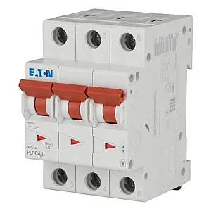 263405 - Pl7-c4/3 - Miniature Circuit Breaker (mcb), 4 A, 3p, Characteristic: C - Eaton