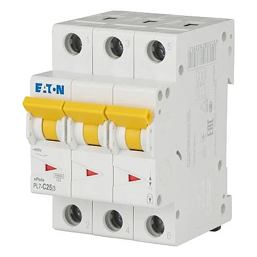 263411 - Pl7-c25/3 - Miniature Circuit Breaker (mcb), 25 A, 3p, Characteristic: C - 1