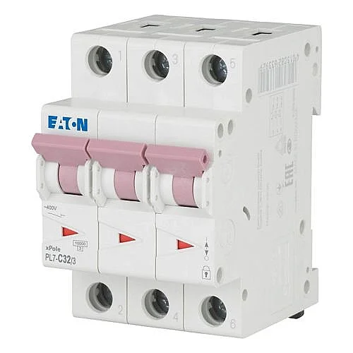 263412 - Pl7-c32/3 - Miniature Circuit Breaker (mcb), 32 A, 3p, Characteristic: C - 1