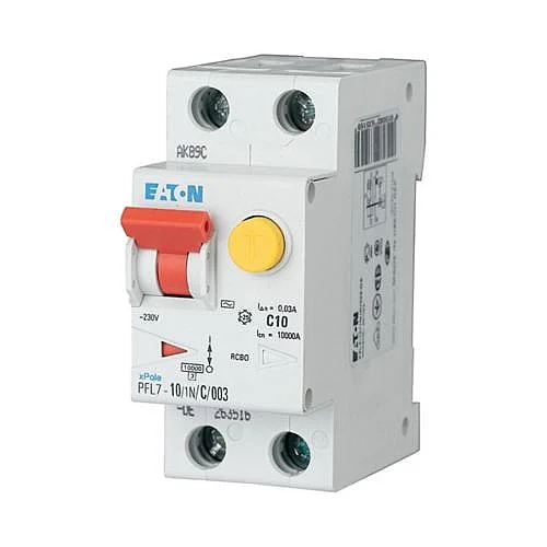 263517 - Pfl7-10/1n/c/003-a-de - Rcd/mcb Combination, 10 A, 30 Ma, Mcb Trip Characteristic: C, 1p+n, Rcd Trip Characteristic: A - 1