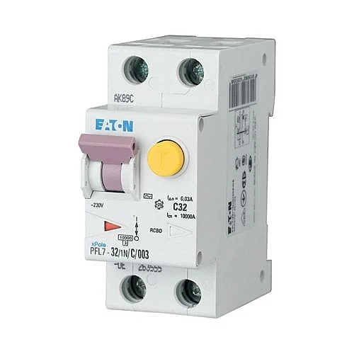 263555 - Pfl7-32/1n/c/003-de - Rcd/mcb Combination, 32 A, 30 Ma, Mcb Trip Characteristic: C, 1p+n, Rcd Trip Characteristic: Ac - 1