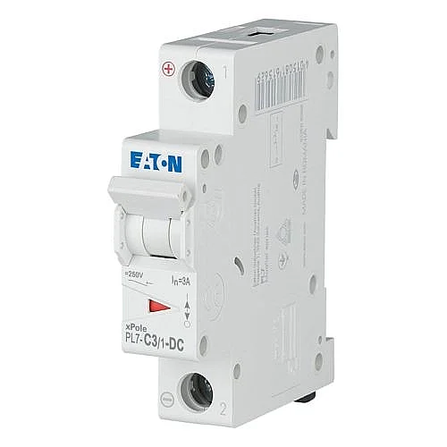 264884 - Pl7-c3/1-dc - Miniature Circuit Breaker (mcb), 3 A, 1p, Characteristic: C, Dc - 1