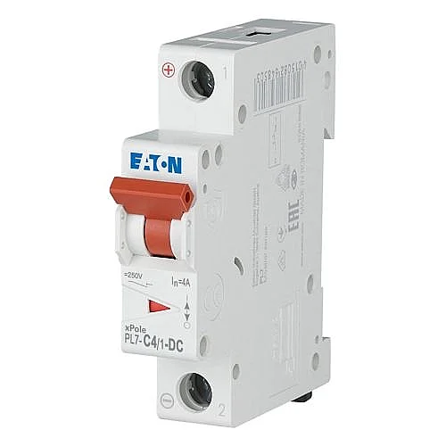 264885 - Pl7-c4/1-dc - Miniature Circuit Breaker (mcb), 4 A, 1p, Characteristic: C, Dc - 1