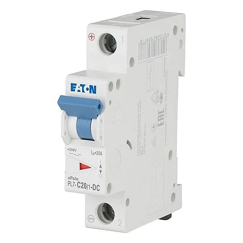 264890 - Pl7-c20/1-dc - Miniature Circuit Breaker (mcb), 20 A, 1p, Characteristic: C, Dc - 1