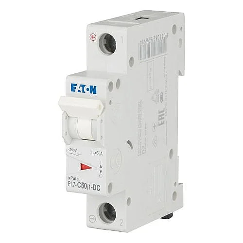 264894 - Pl7-c50/1-dc - Miniature Circuit Breaker (mcb), 50 A, 1p, Characteristic: C, Dc - 1