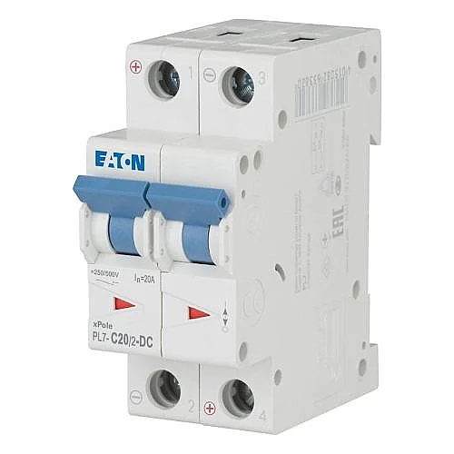 264903 - Pl7-c20/2-dc - Miniature Circuit Breaker (mcb), 20 A, 2p, Characteristic: C, Dc - 1