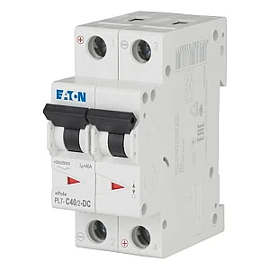 264906 - Pl7-c40/2-dc - Miniature Circuit Breaker (mcb), 40 A, 2p, Characteristic: C, Dc - Eaton