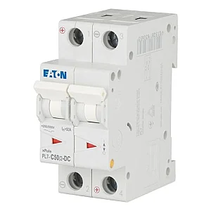 264907 - Pl7-c50/2-dc - Miniature Circuit Breaker (mcb), 50 A, 2p, Characteristic: C, Dc - Eaton