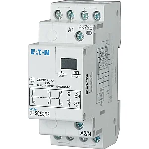 265321 - Impulse relay, central control, 230AC, 3NO, 16A, 50/60Hz, 2SU - Eaton