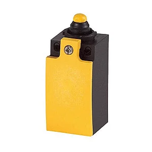 266105 - Position switch, Rounded plunger, Basic device, expandable, 1 N/O, 1 NC, Cage Clamp, Yellow, Insulated material, -25 - +70 °C, EN 50047 Form B - Eaton