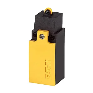 266112 - Position switch, Roller plunger, Complete unit, 1 N/O, 1 NC, Cage Clamp, Yellow, Insulated material, -25 - +70 °C, EN 50047 Form C - Eaton