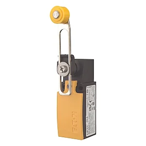 266113 - Position switch, Adjustable roller lever, Complete unit, 1 N/O, 1 NC, Cage Clamp, Yellow, Insulated material, -25 - +70 °C - Eaton