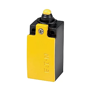 266155 - Safety position switch, LS(M)-…, Rounded plunger, Basic device, expandable, 2 N/O, Yellow, Metal, Cage Clamp, -25 - +70 °C - Eaton