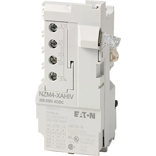 266475 - Shunt release, 208-240VAC/DC, +1early N/O - 1