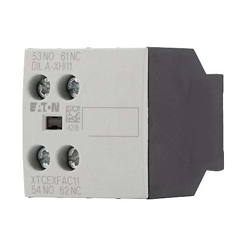 276421 - Auxiliary contact module, Front mounting auxiliary contact, 2 pole, 380 V 400 V 415 V: 4 A, 1 N/O, 1 NC, Front fixing, Screw terminals - 1