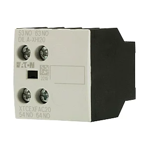 276422 - Auxiliary contact module, Front mounting auxiliary contact, 2 pole, 380 V 400 V 415 V: 4 A, 2 N/O, Front fixing, Screw terminals - Eaton