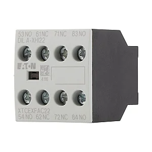 276426 - Auxiliary contact module, Front mounting auxiliary contact, 4 pole, 380 V 400 V 415 V: 4 A, 2 N/O, 2 NC, Front fixing, Screw terminals - Eaton