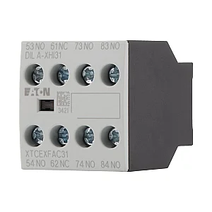 276427 - Auxiliary contact module, Front mounting auxiliary contact, 4 pole, 380 V 400 V 415 V: 4 A, 3 N/O, 1 NC, Front fixing, Screw terminals - Eaton