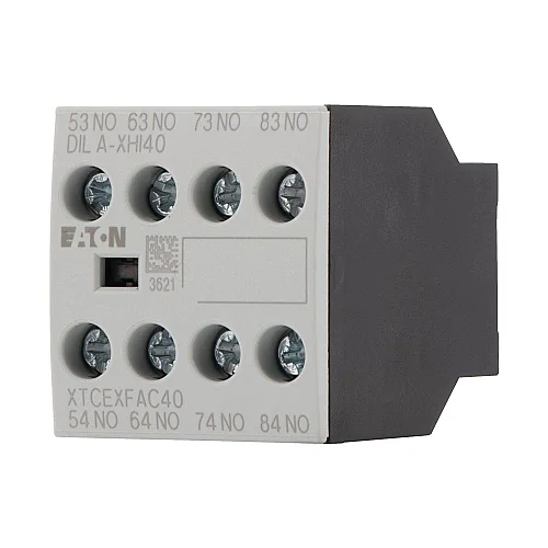 276428 - Auxiliary contact module, Front mounting auxiliary contact, 4 pole, 380 V 400 V 415 V: 4 A, 4 N/O, Front fixing, Screw terminals - 1