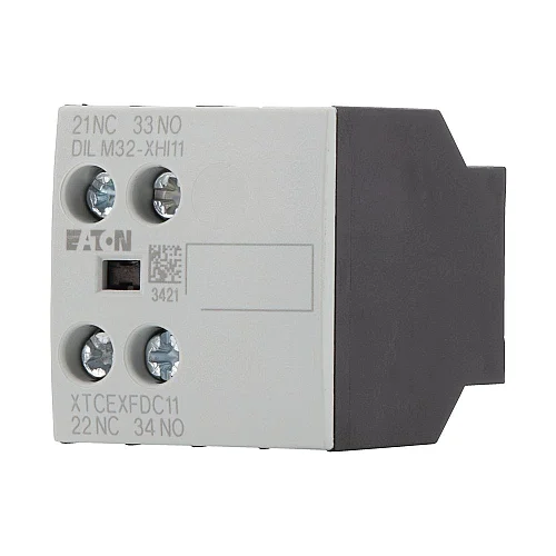 277376 - Auxiliary contact module, Type: Front mounting auxiliary contact, 2 pole, Ith= 16 A, 1 N/O, 1 NC, Front fixing, Screw terminals - 1