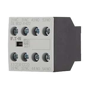 277377 - Auxiliary contact module, Type: Front mounting auxiliary contact, 4 pole, Ith= 16 A, 2 N/O, 2 NC, Front fixing, Screw terminals - Eaton