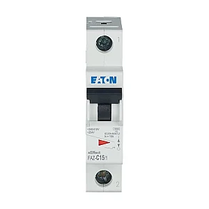 278560 - Miniature circuit breaker (MCB), 15 A, 1p, characteristic: C - Eaton