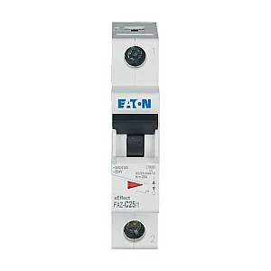 278563 - Miniature circuit breaker (MCB), 25 A, 1p, characteristic: C - Eaton