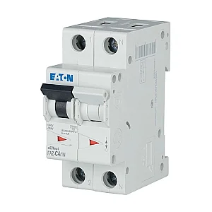 278666 - Miniature circuit breaker (MCB), 4 A, 1p+N, characteristic: C - Eaton