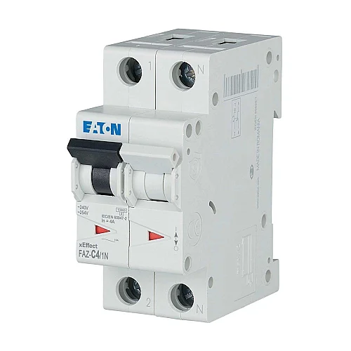 278666 - Miniature circuit breaker (MCB), 4 A, 1p+N, characteristic: C - 1