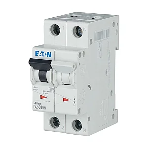 278668 - Miniature circuit breaker (MCB), 6 A, 1p+N, characteristic: C - Eaton