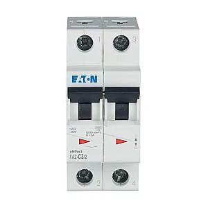 278750 - Miniature circuit breaker (MCB), 3 A, 2p, characteristic: C - Eaton