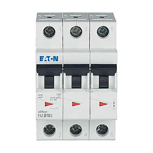 278847 - Miniature circuit breaker (MCB), 16 A, 3p, characteristic: B - Eaton