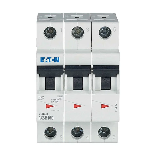 278847 - Miniature circuit breaker (MCB), 16 A, 3p, characteristic: B - 1