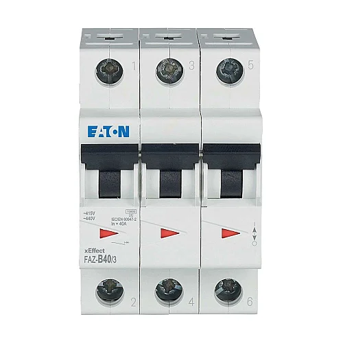 278851 - Miniature circuit breaker (MCB), 40 A, 3p, characteristic: B - 1