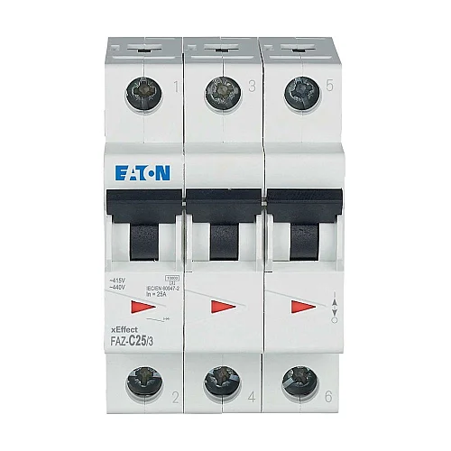 278875 - Miniature circuit breaker (MCB), 25 A, 3p, characteristic: C - 1