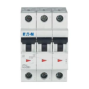 278876 - Miniature circuit breaker (MCB), 32 A, 3p, characteristic: C - Eaton