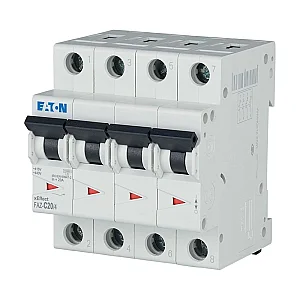 279062 - Miniature circuit breaker (MCB), 20 A, 4p, characteristic: C - Eaton