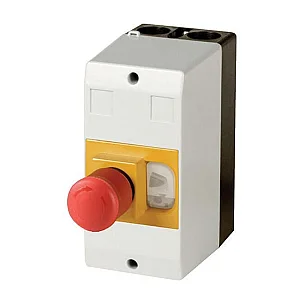 281406 - Insulated enclosure, IP65_x, +emergency switching off mushroom push-button, for PKZ01 - Eaton