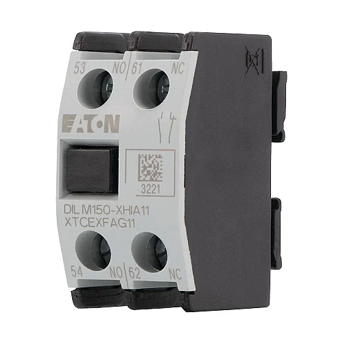 283463 - Auxiliary contact module, Type: Front mounting auxiliary contact, 2 pole, Ith= 16 A, 1 N/O, 1 NC, Front fixing, Screw terminals - 1