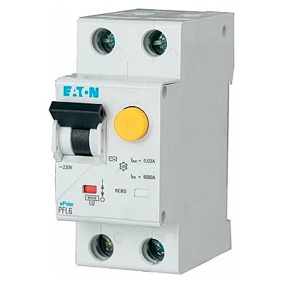 286468 - Pfl6-20/1n/c/003 - Rcd/mcb Combination, 20 A, 30 Ma, Mcb Trip Characteristic: C, 1p+n, Rcd Trip Characteristic: Ac - 1