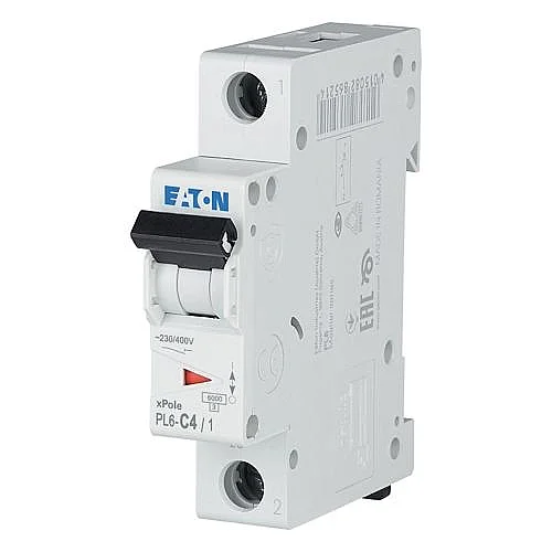 286529 - Pl6-c4/1 - Miniature Circuit Breaker (mcb), 4 A, 1p, Characteristic: C - 1